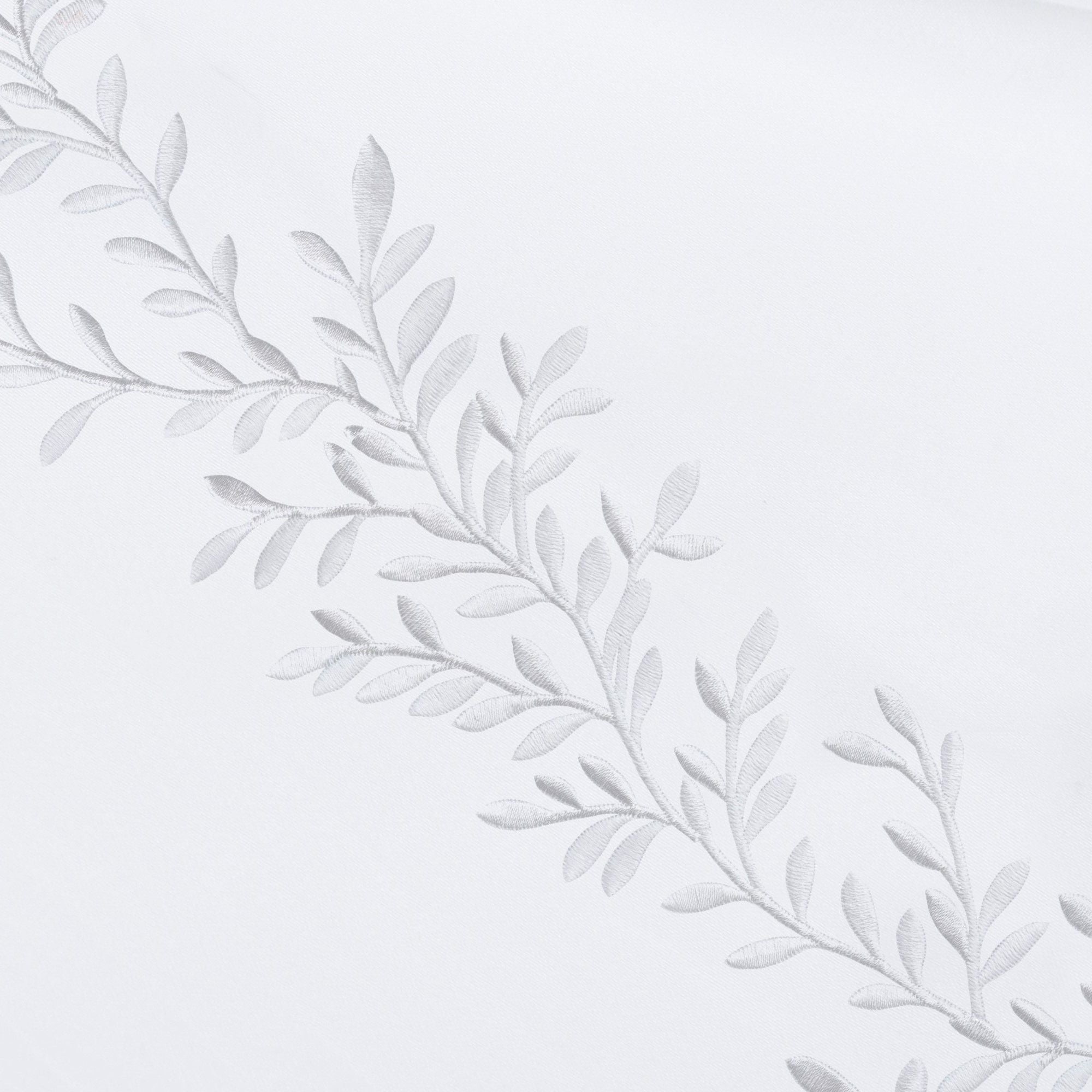 600 Thread Count Floral Vine Embroidered Euro Sham Pairs
