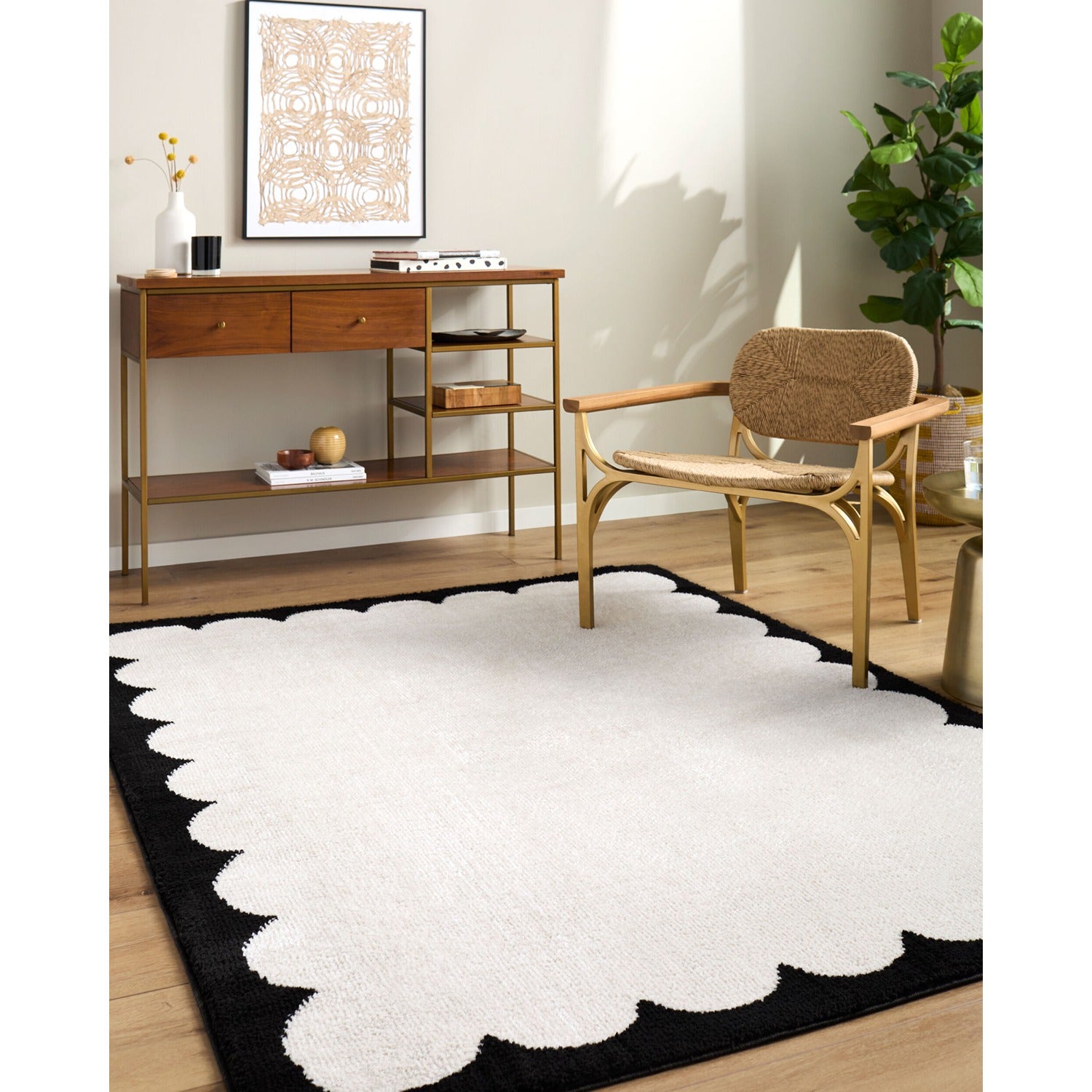 Fossay Shag Machine Woven Rug