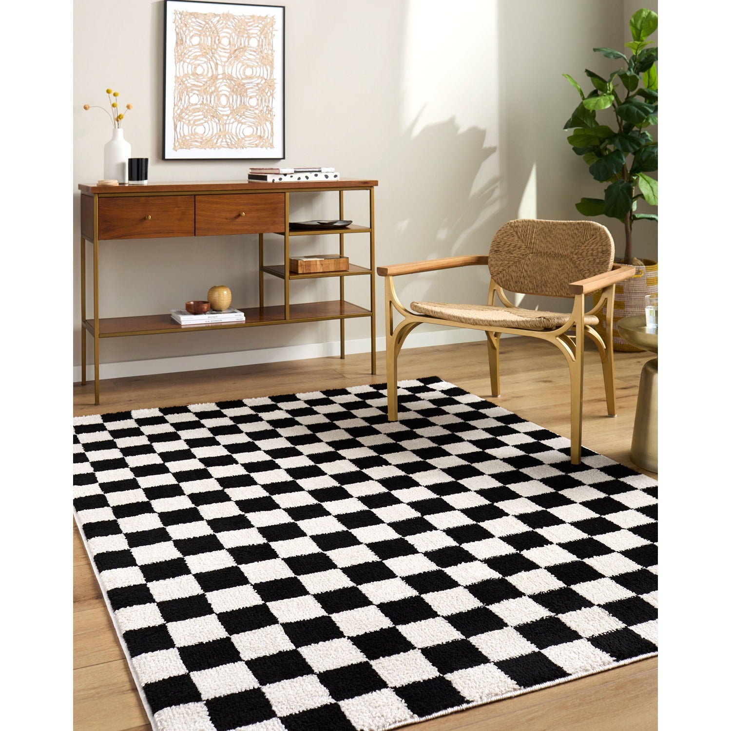 Fossay Shag Machine Woven Rug