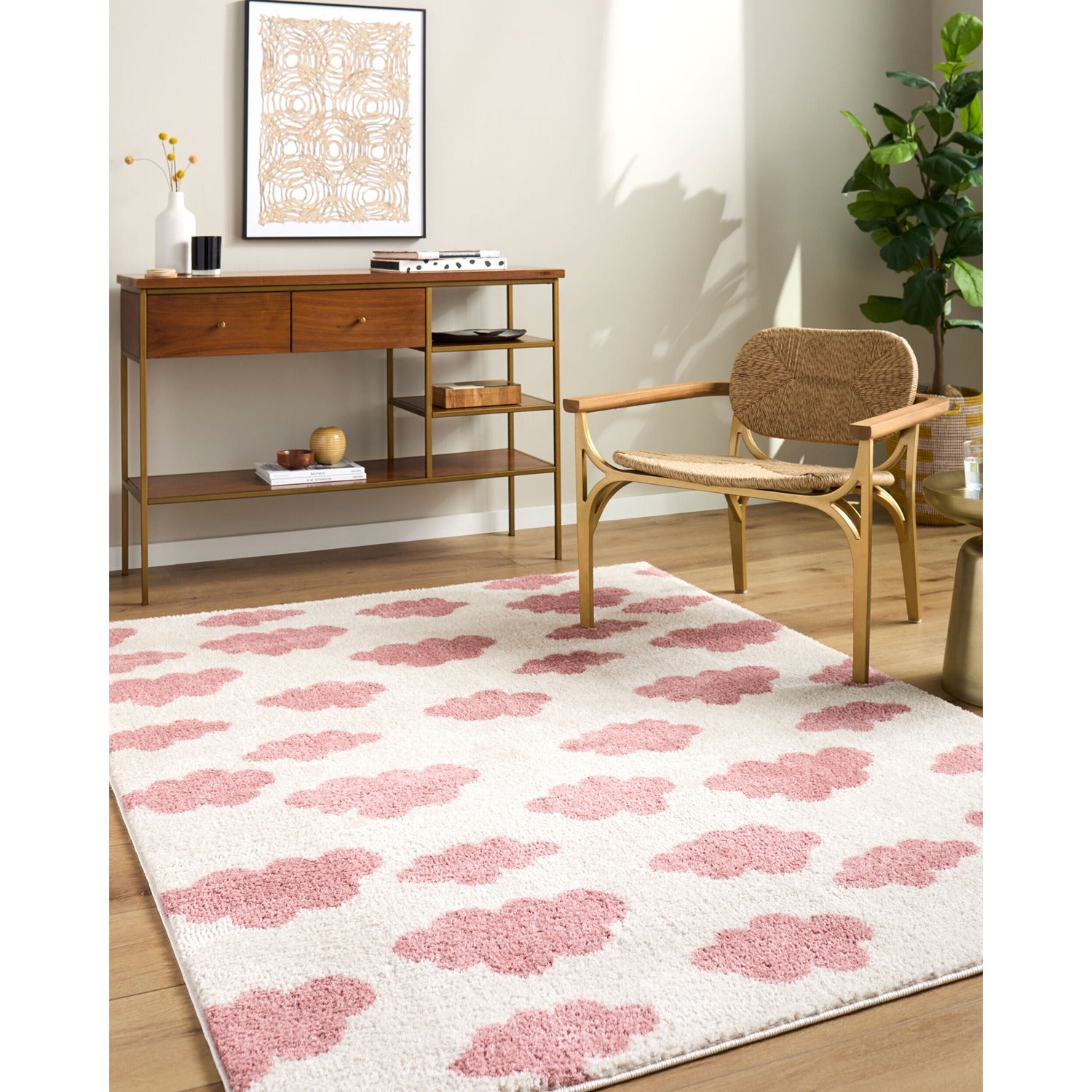 Fossay Shag Machine Woven Rug