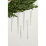 Glitzy Icicle Ornament - Set of 6