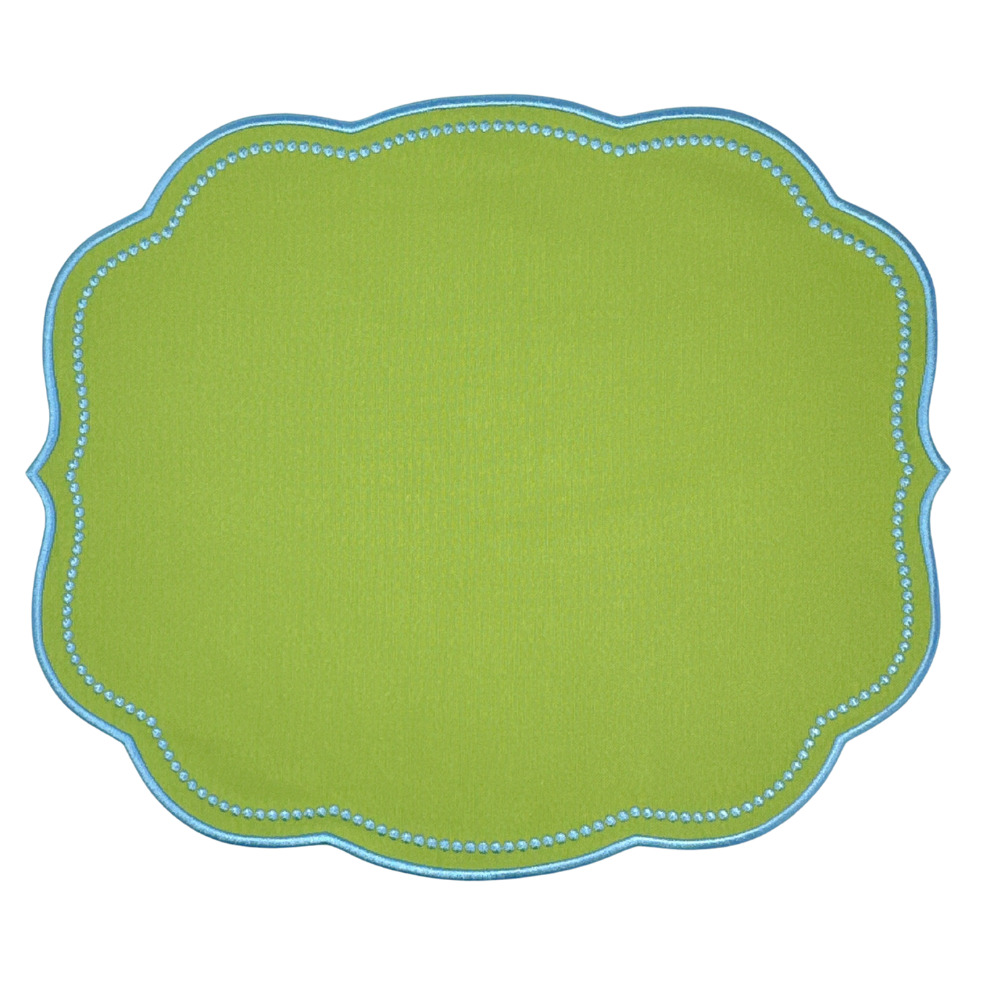 Charlotte Placemat - Green and Blue (Set of 4)