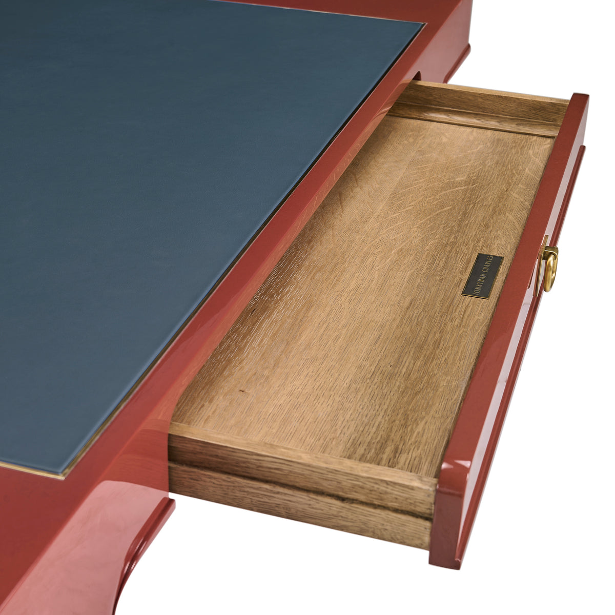 Polly Lacquer Desk, Rose