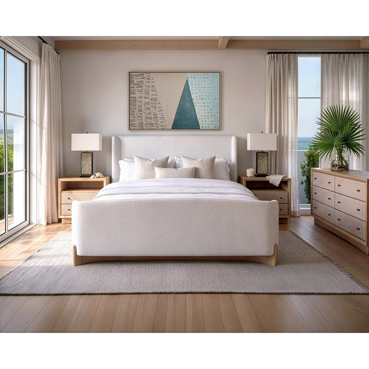 Keel Upholstered Bed, King