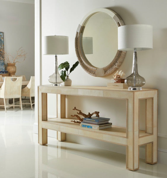 Water Gyre Round Multimedia Mirror