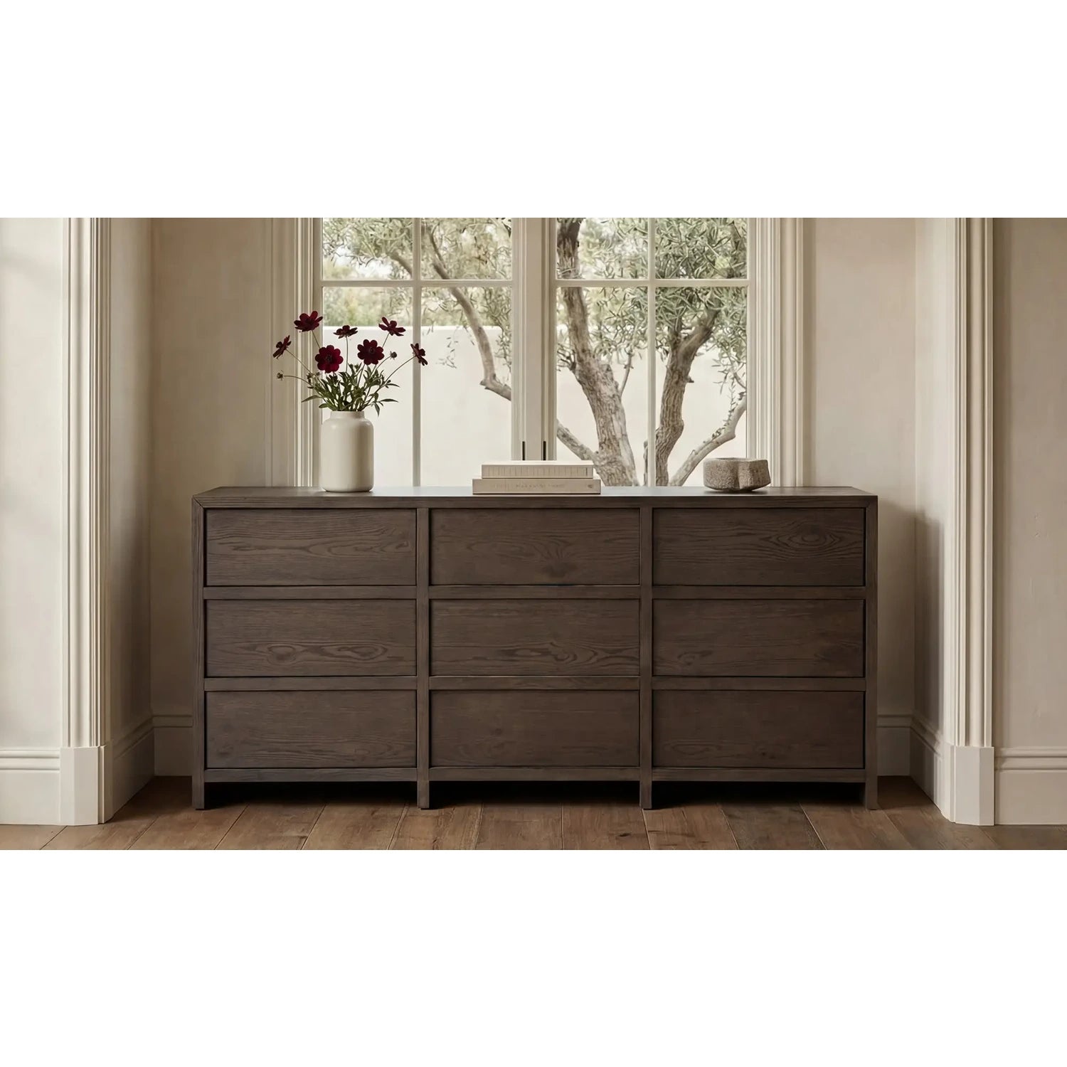 Heidel 9 Drawer Dresser Brown