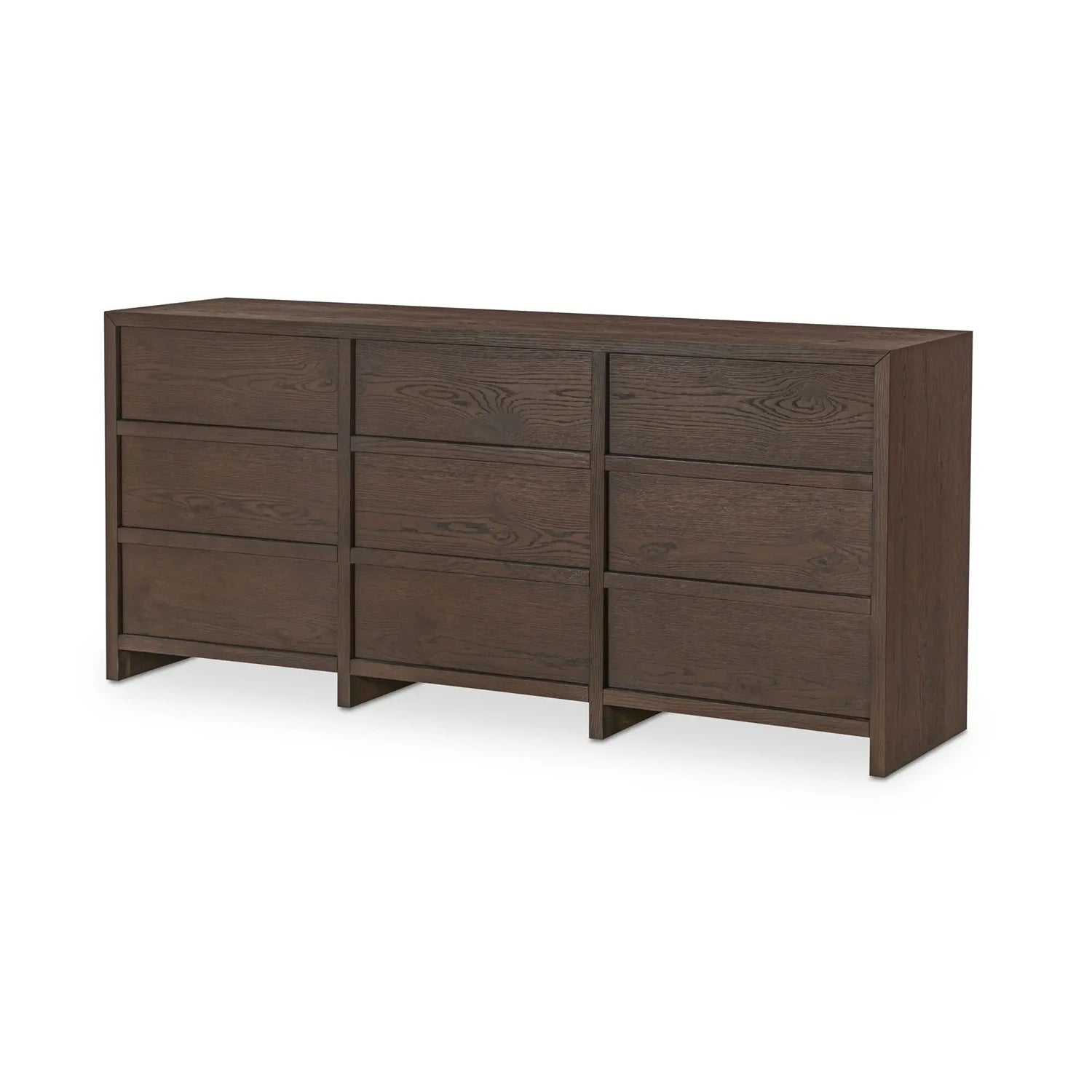 Heidel 9 Drawer Dresser Brown