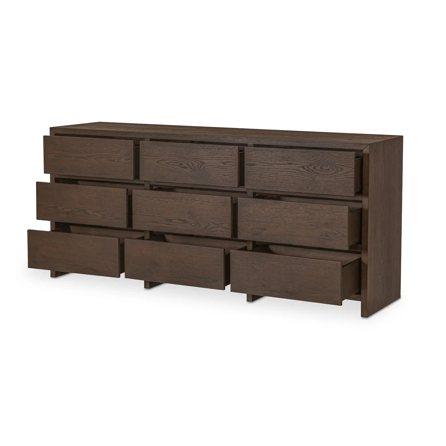 Heidel 9 Drawer Dresser Brown