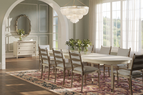 Timeless Synodic Swedish Dining Table in London Mist