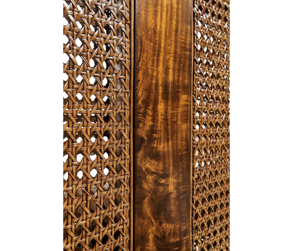 Walnut Cane Back Salon Settee