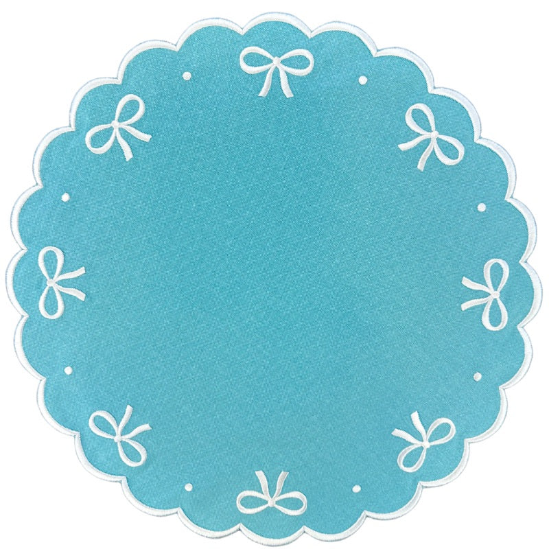 Juliet Bows Placemat - Robin Egg Blue (Set of 4)