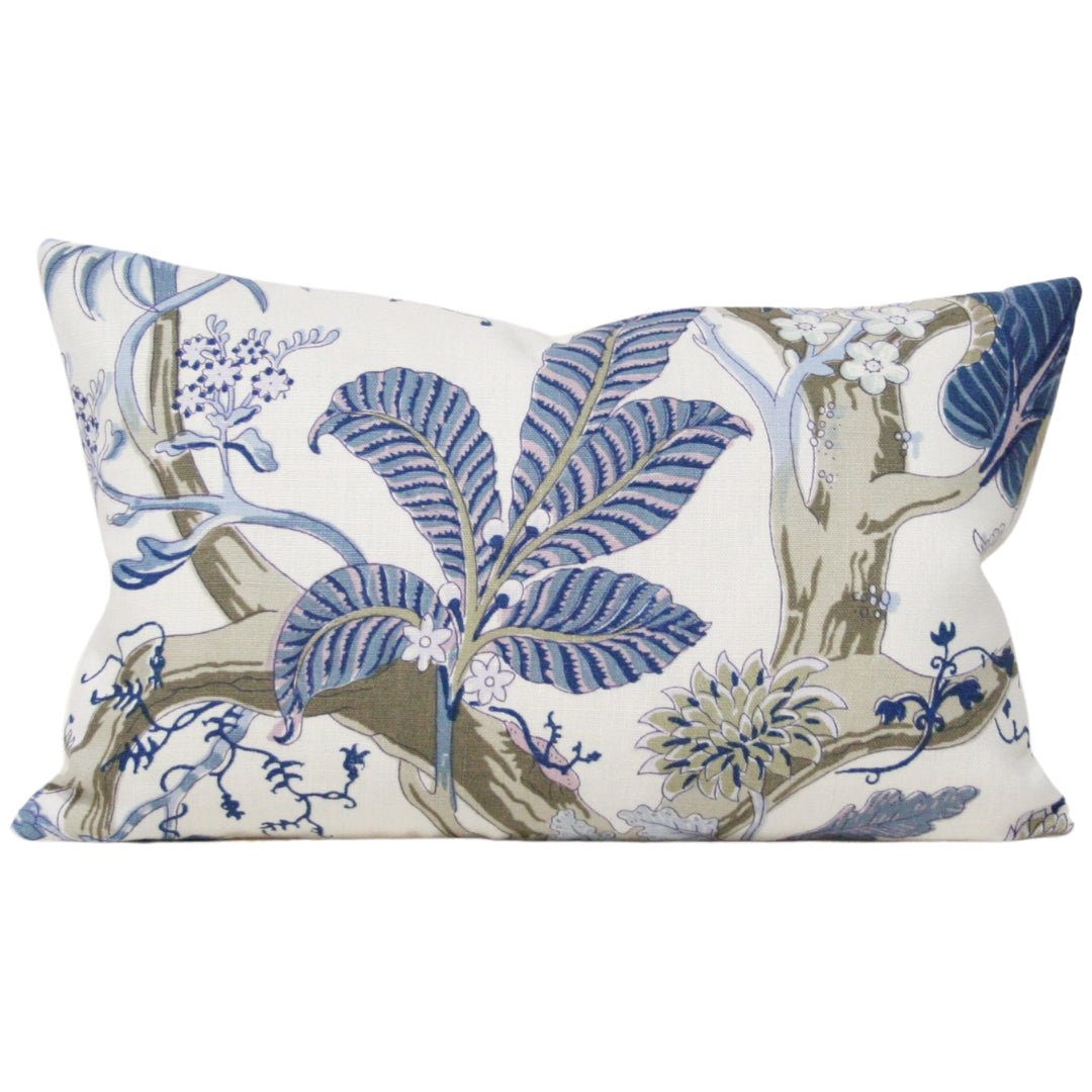 Indian Arbre Hyacinth Blue and Brown Design A (Last Chance)