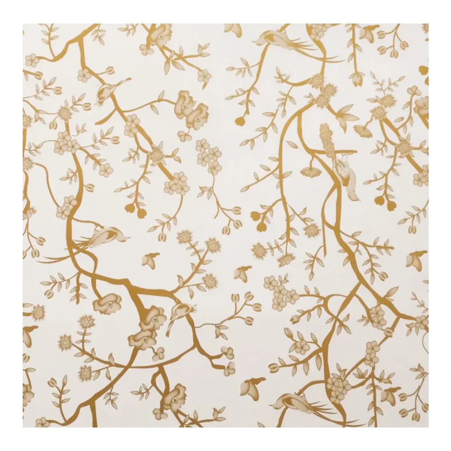 Ivory with Gold Chinoiserie Gift Wrap