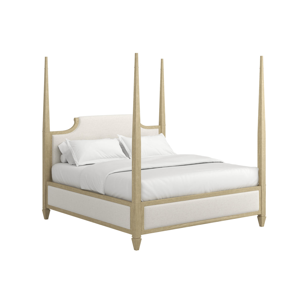 Eave Upholstered Poster Bed, King