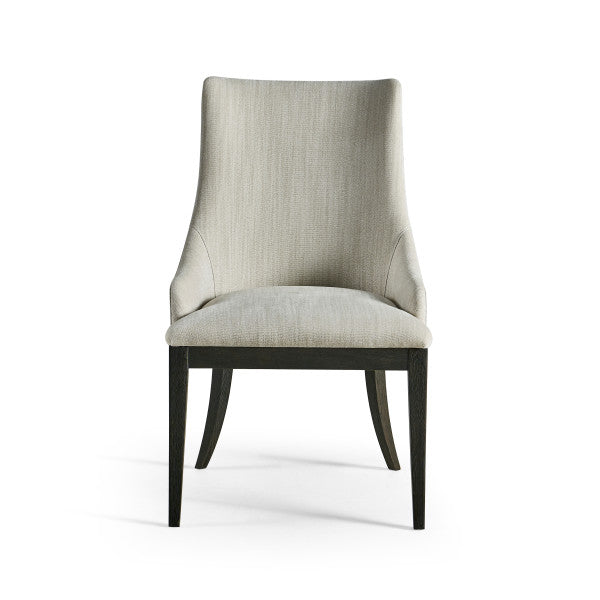 Timeless Aurora Upholstered Side Chair in Ebonized Black