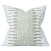 Javanese Stripe Green and Pale Pink (Last Chance)