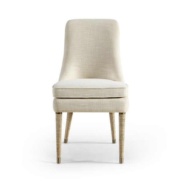 Water Shoal Linen & Grass Cloth Side Chair
