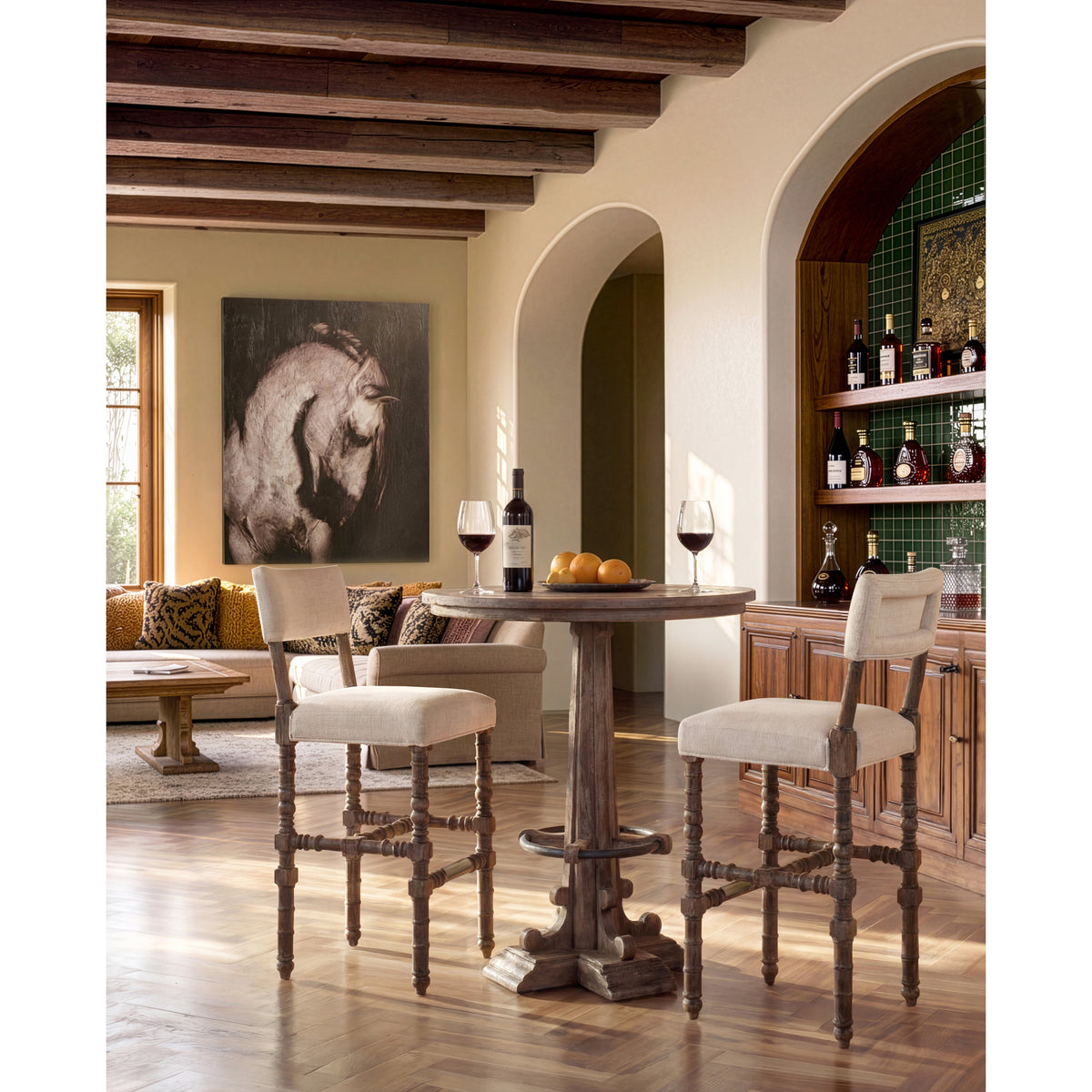 Caldera Upholstered Bar Stool - Armless