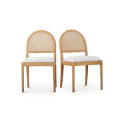Junette Dining Chair Flecked Beige - Set of 2