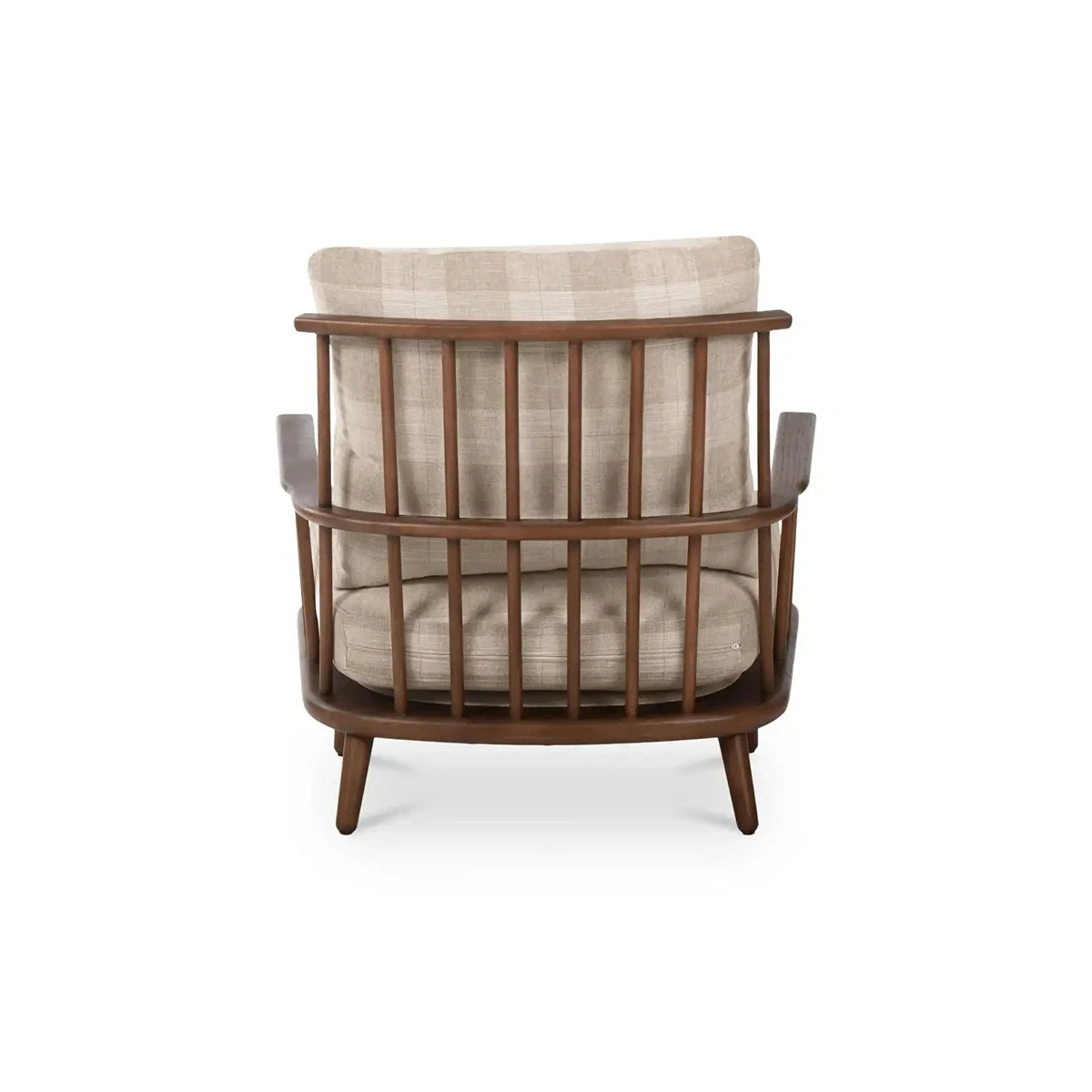 Gertie Accent Chair Light Brown Checkered