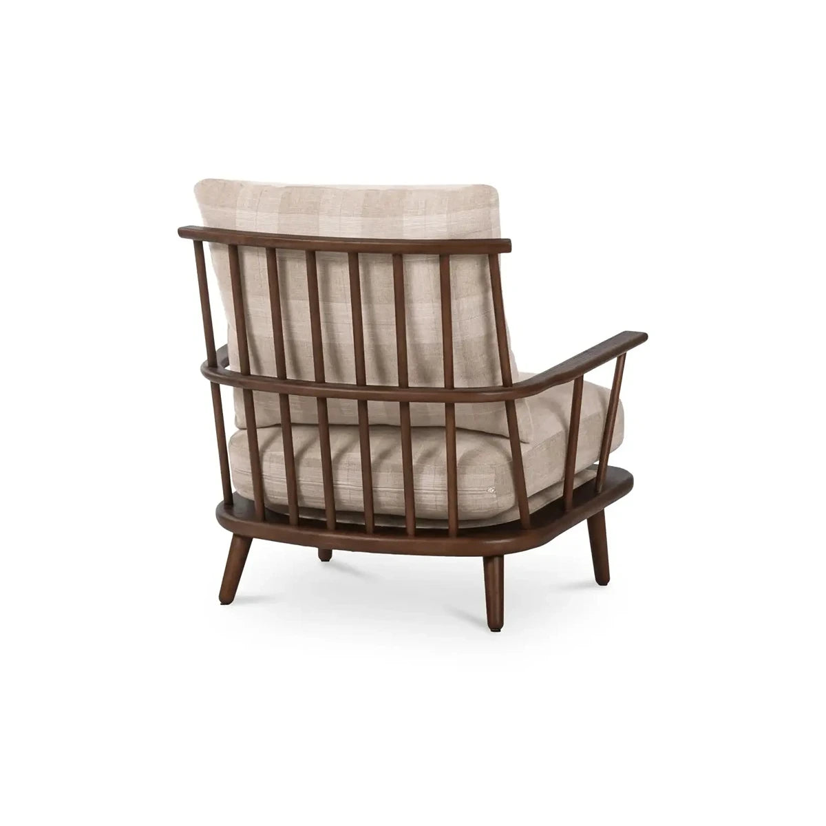 Gertie Accent Chair Light Brown Checkered