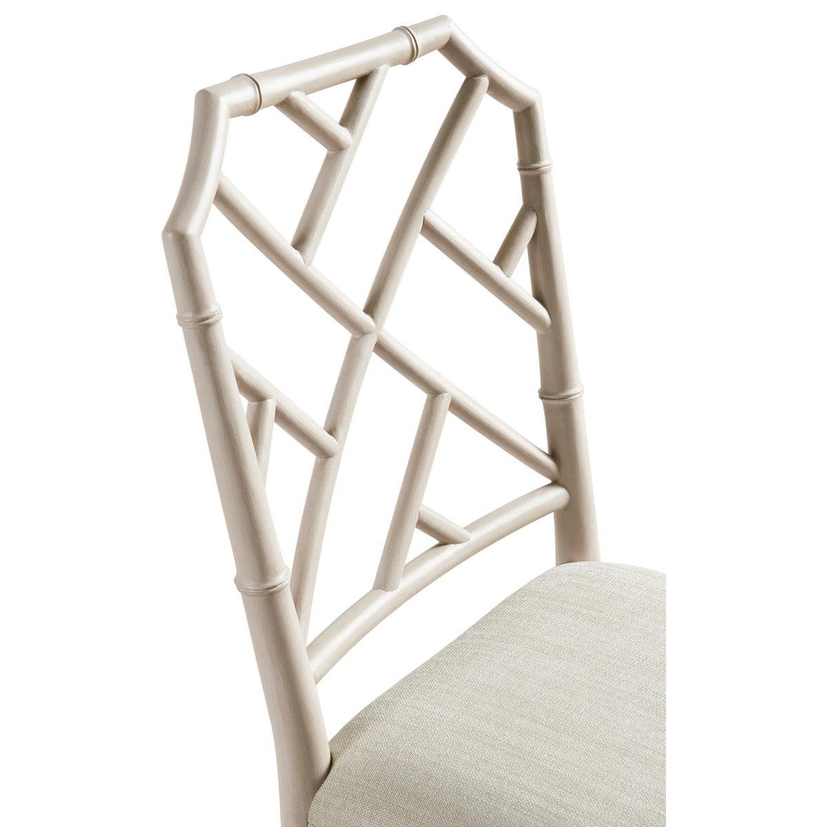 Saros Chippendale Bamboo Side Chair - London Mist