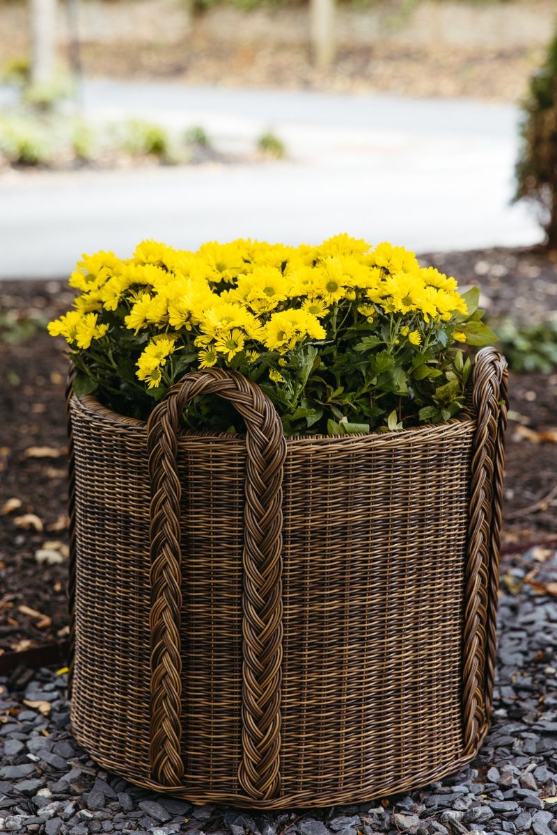 Outdoor Coastline Round Basket