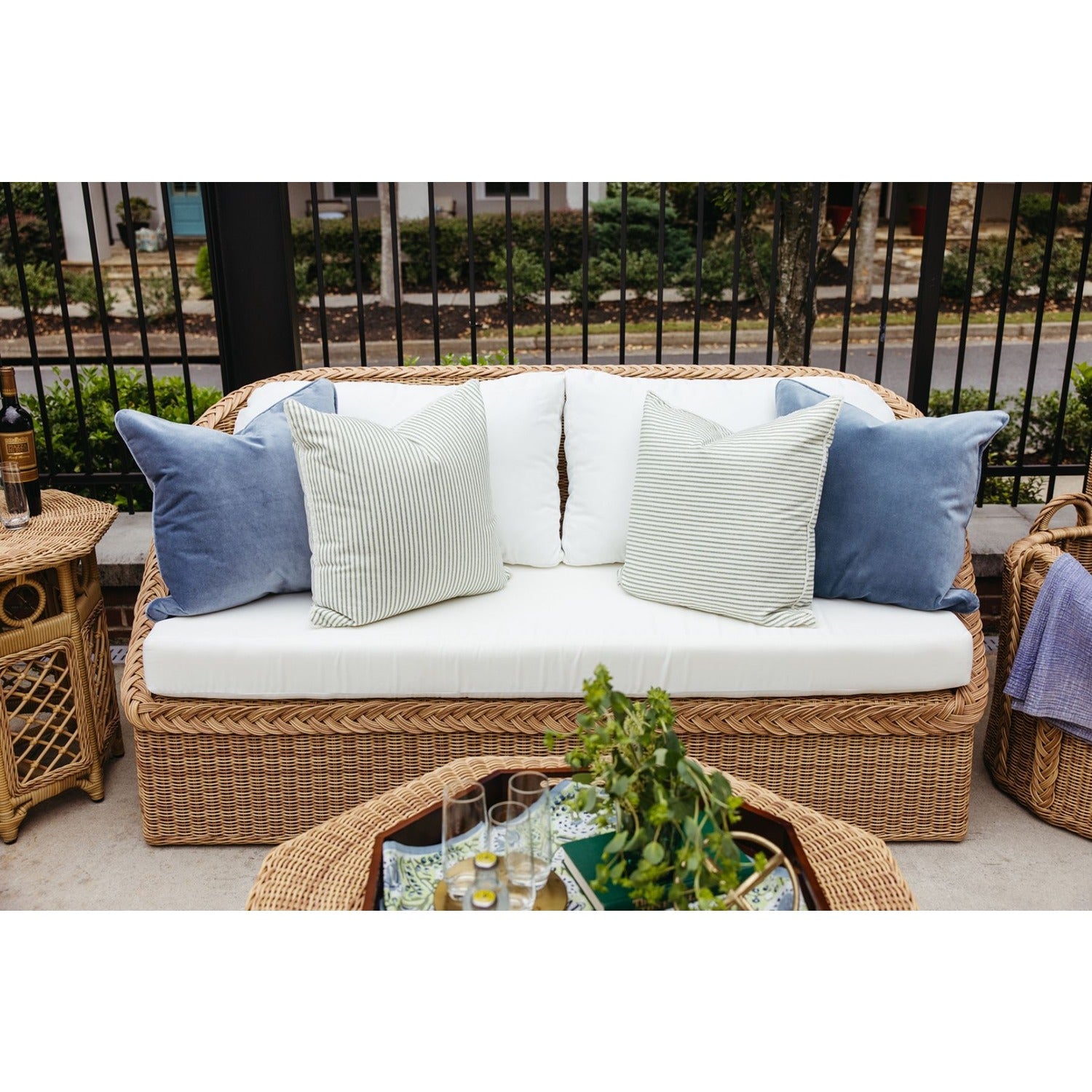 Maui Outdoor Palm Sofa