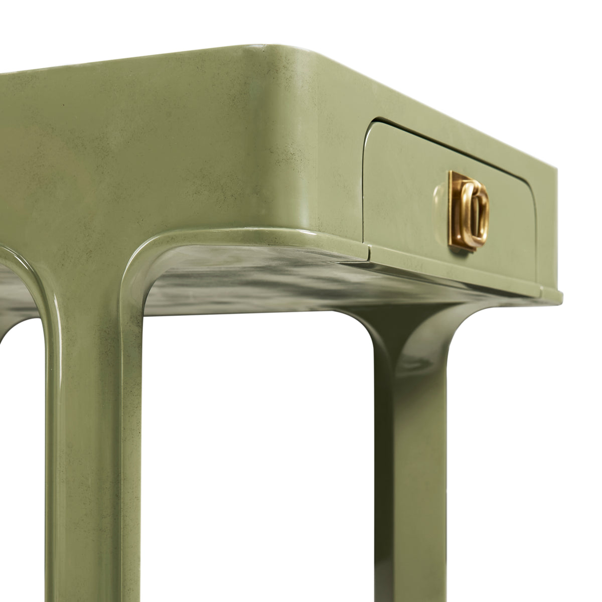 Polly Lacquer End Table - Avocado