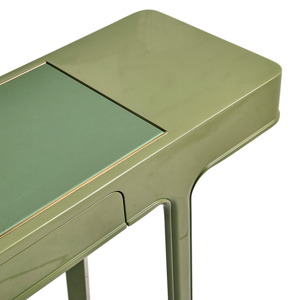 Polly Lacquer Console Table, Avocado