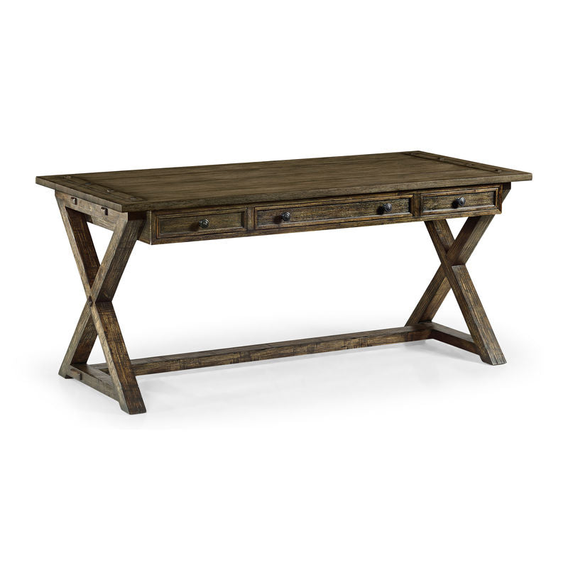 Casual Desk - Dark Driftwood