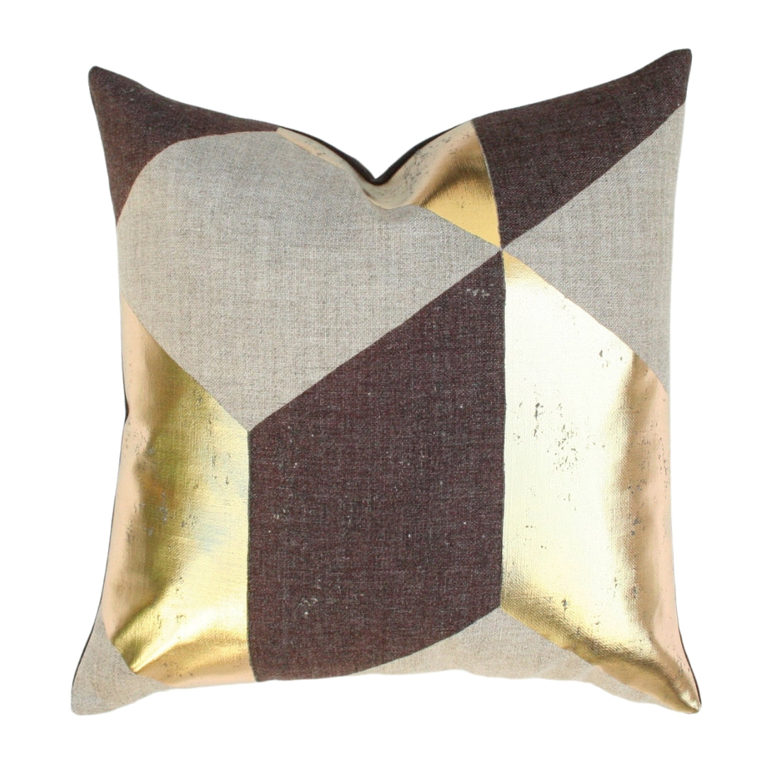 Kubus Gold and Brown - Set of 2