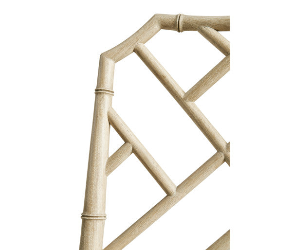 Timeless Saros Chippendale Bamboo Side Chair in Stripped Oak