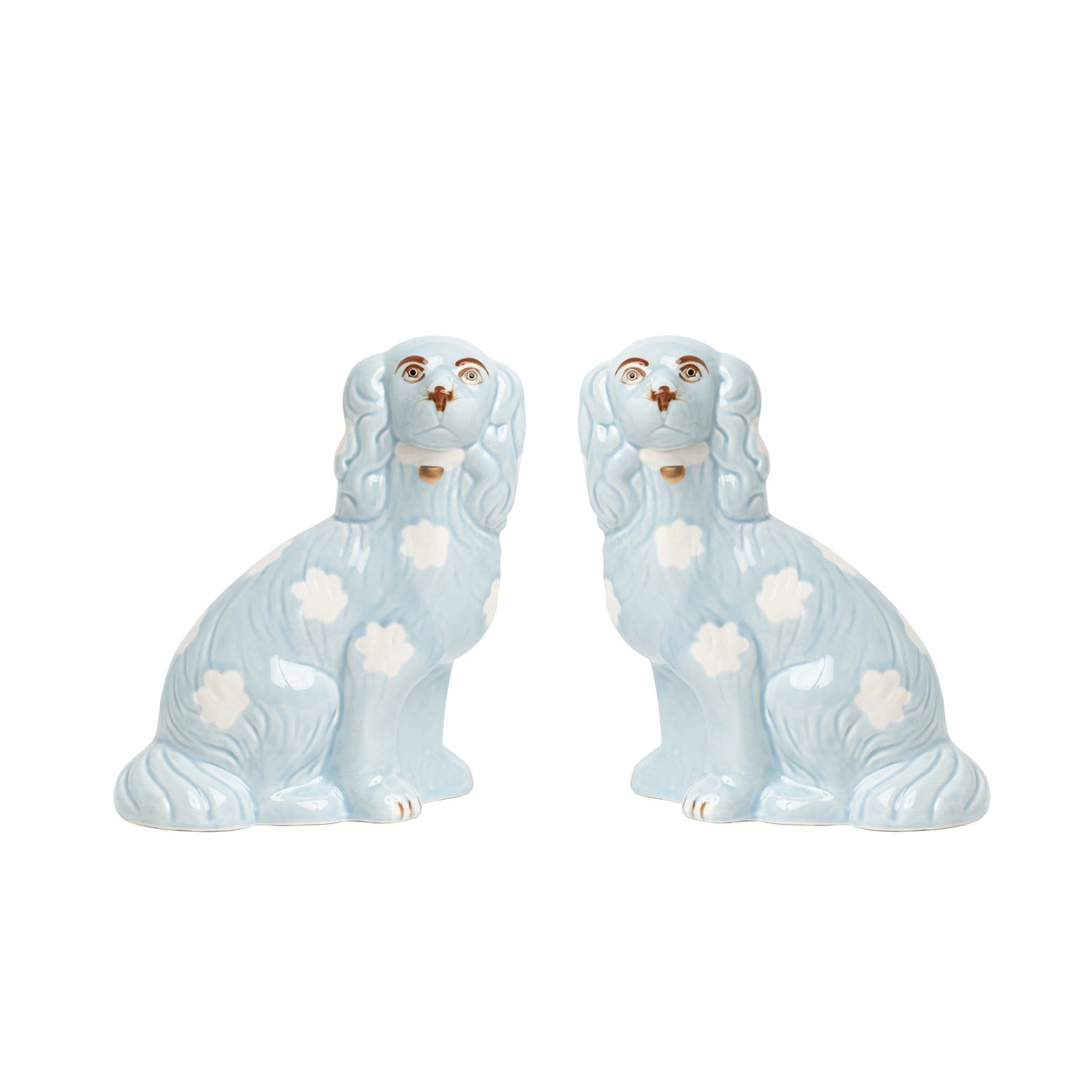 Pale Blue Staffordshire Dogs