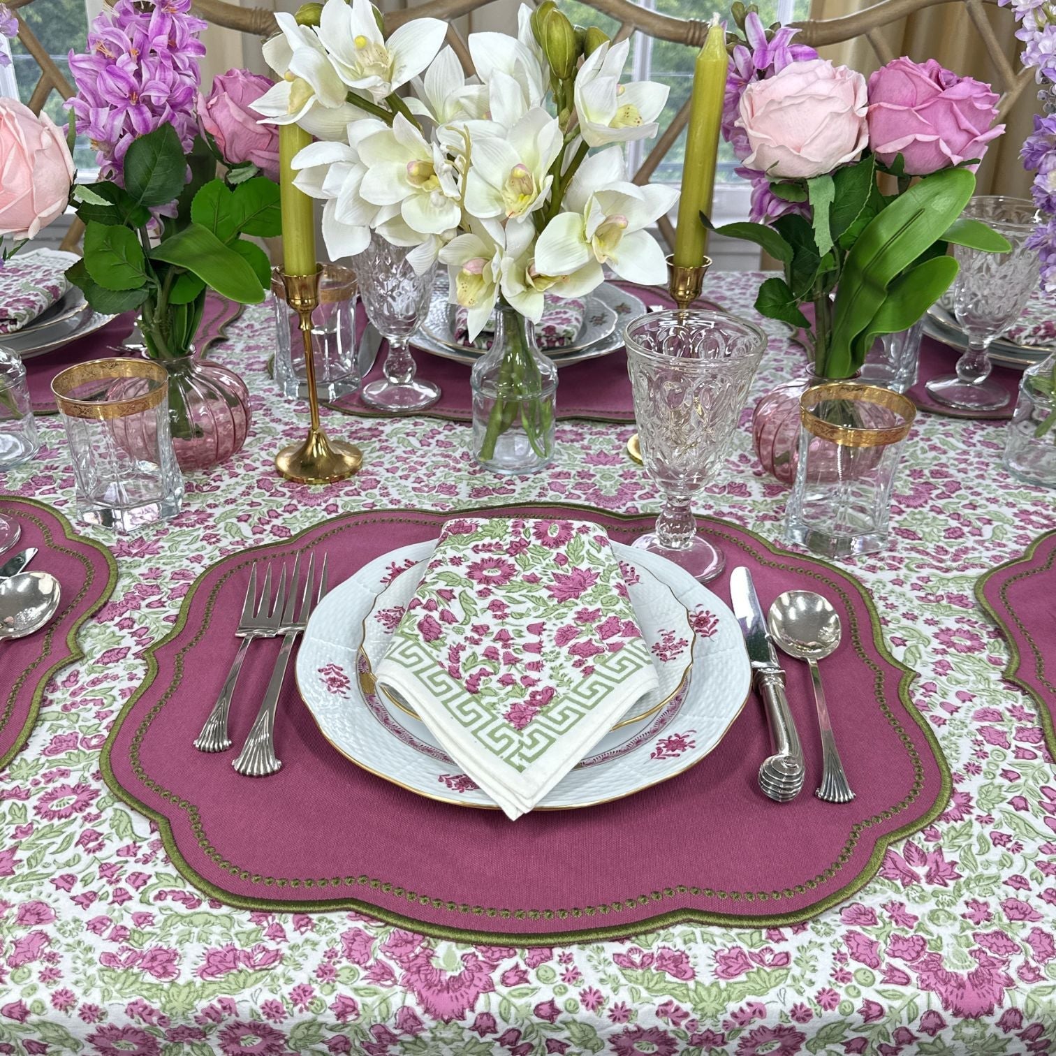 Charlotte Placemat - Plum and Sage (Set of 4)