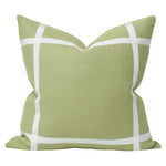 Leaf Green Linen with Off-White Ribbon (Last Chance)
