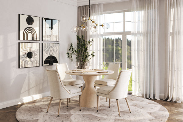 Water Shoal Linen & Grass Cloth Side Chair