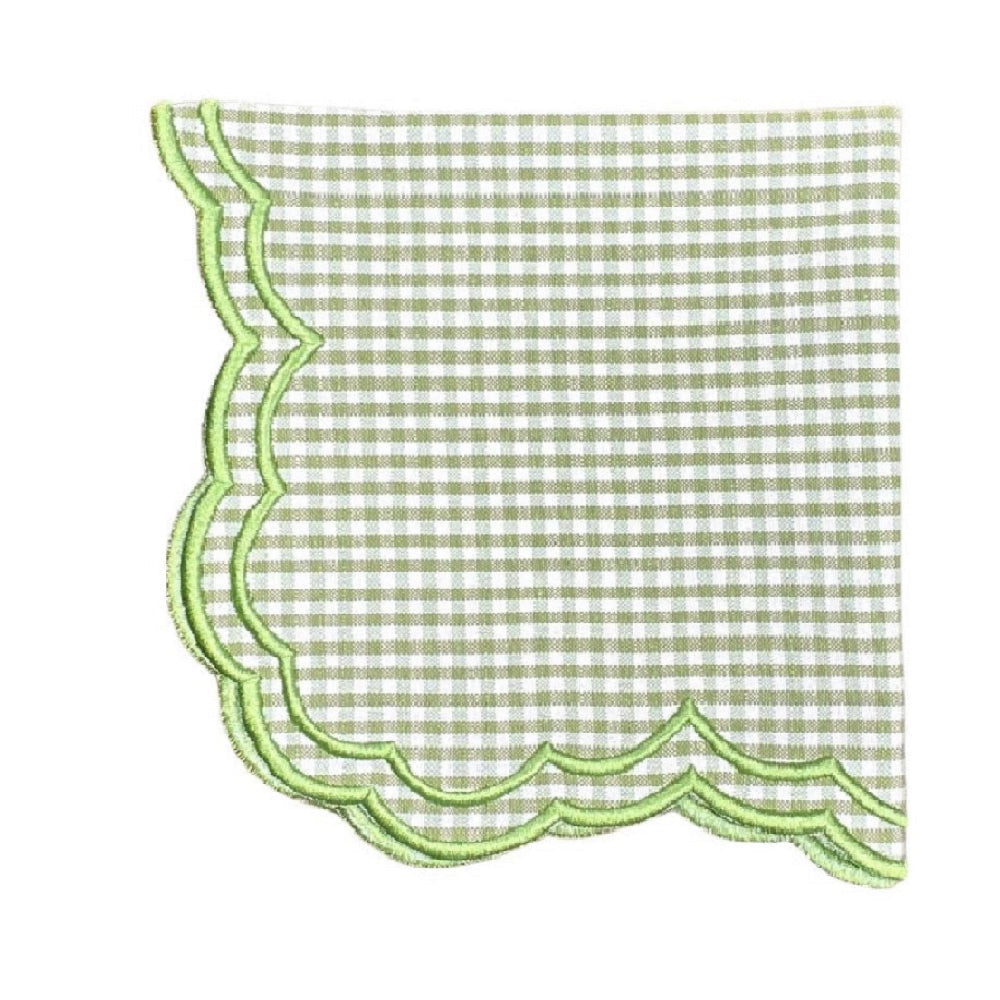 Bettina Napkin - Light Green Gingham (Set of 4)