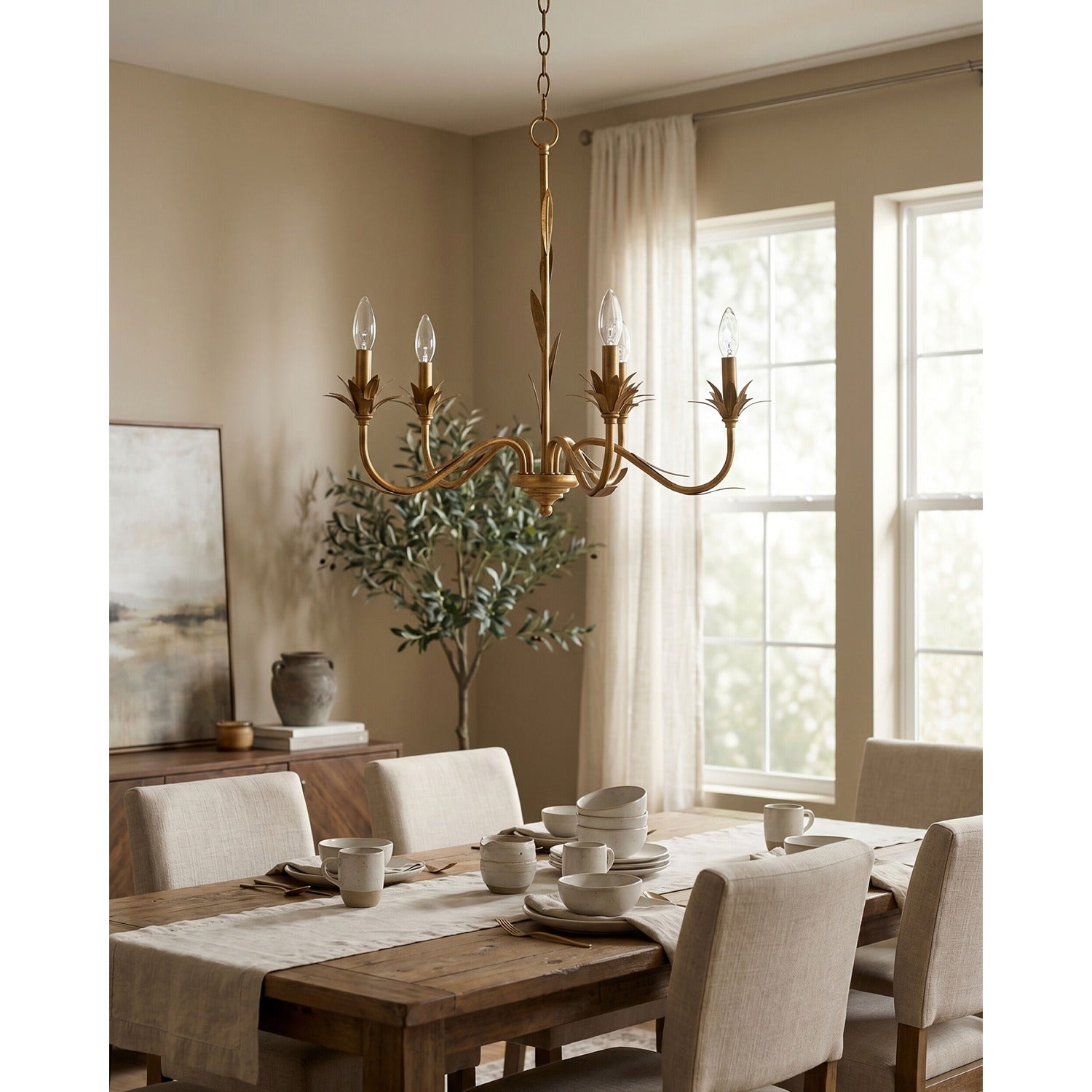 Lustre Chandelier - 5 Light