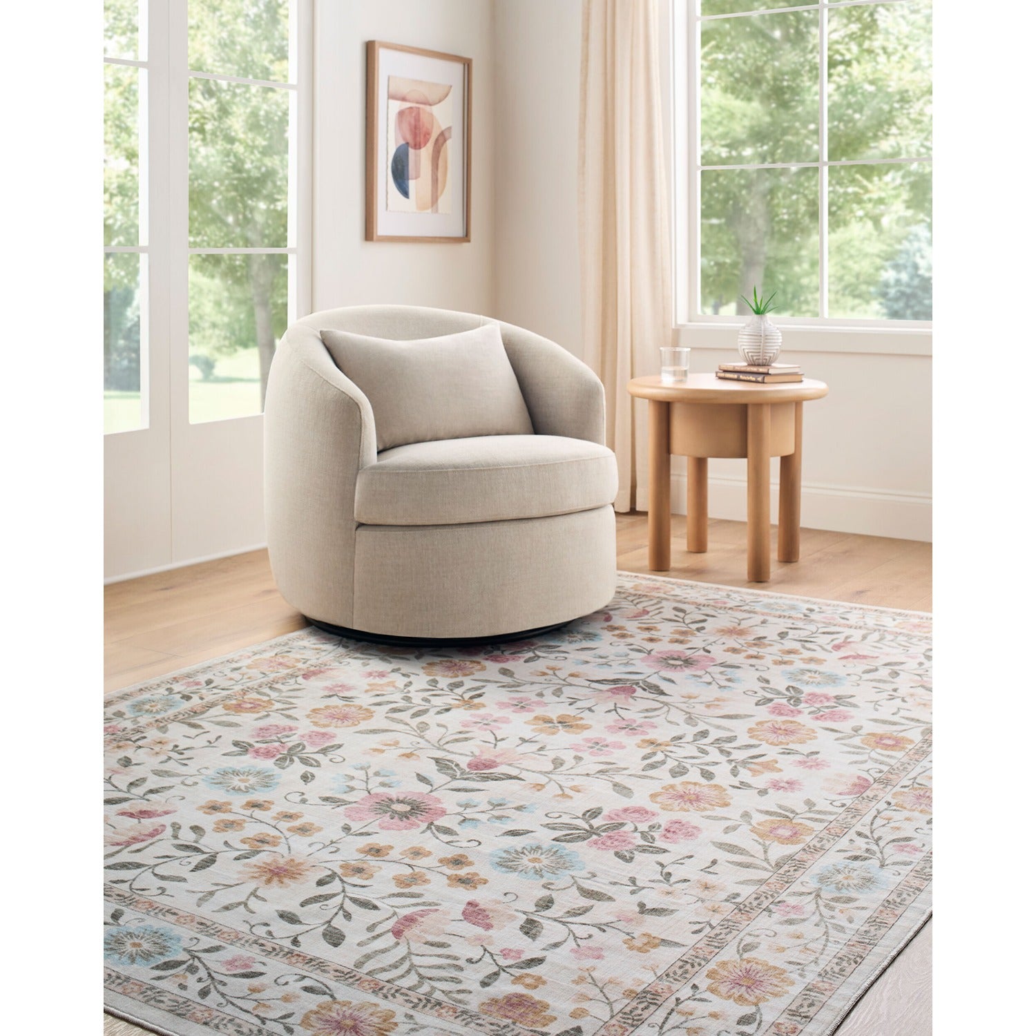 Lavable Machine Woven Rug