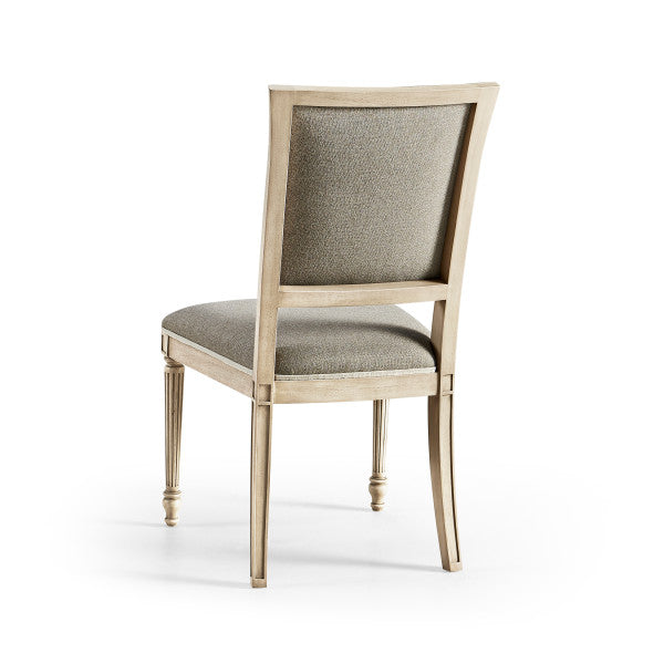 Timeless Flare Uph. Side Chair Flared Top in Bleached Walnut