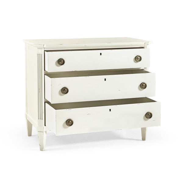 Timeless Aeon Swedish Drawer Chest in Antique White