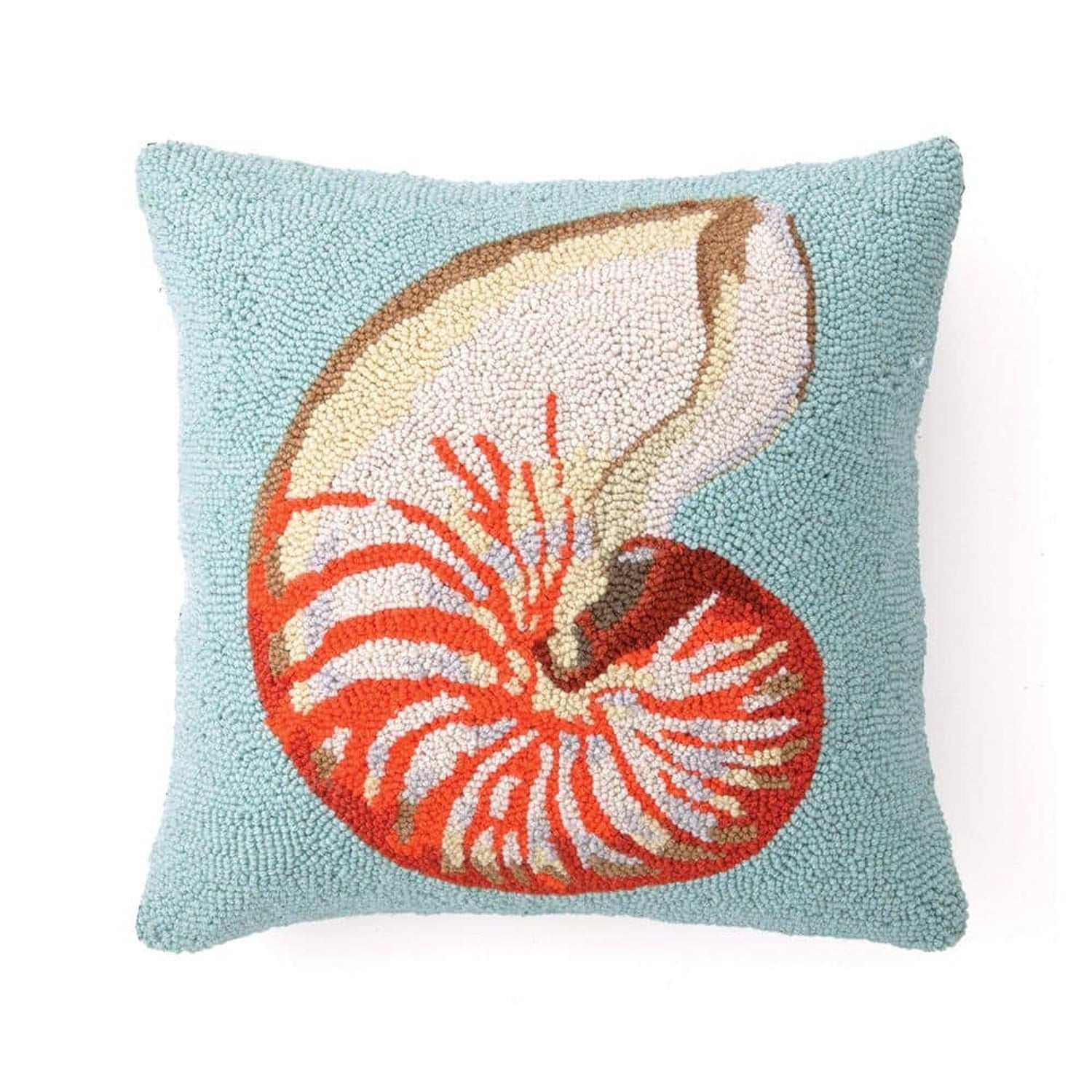 Nautilus Seashell Hook Pillow