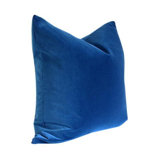 Marine Blue Velvet - Set of 2