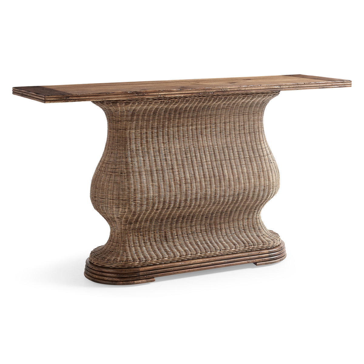 Palm Court Rattan Console Table, 63"