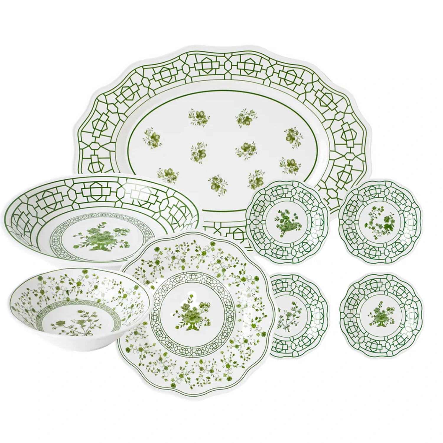 Spring Green Melamine Dinnerware Collection