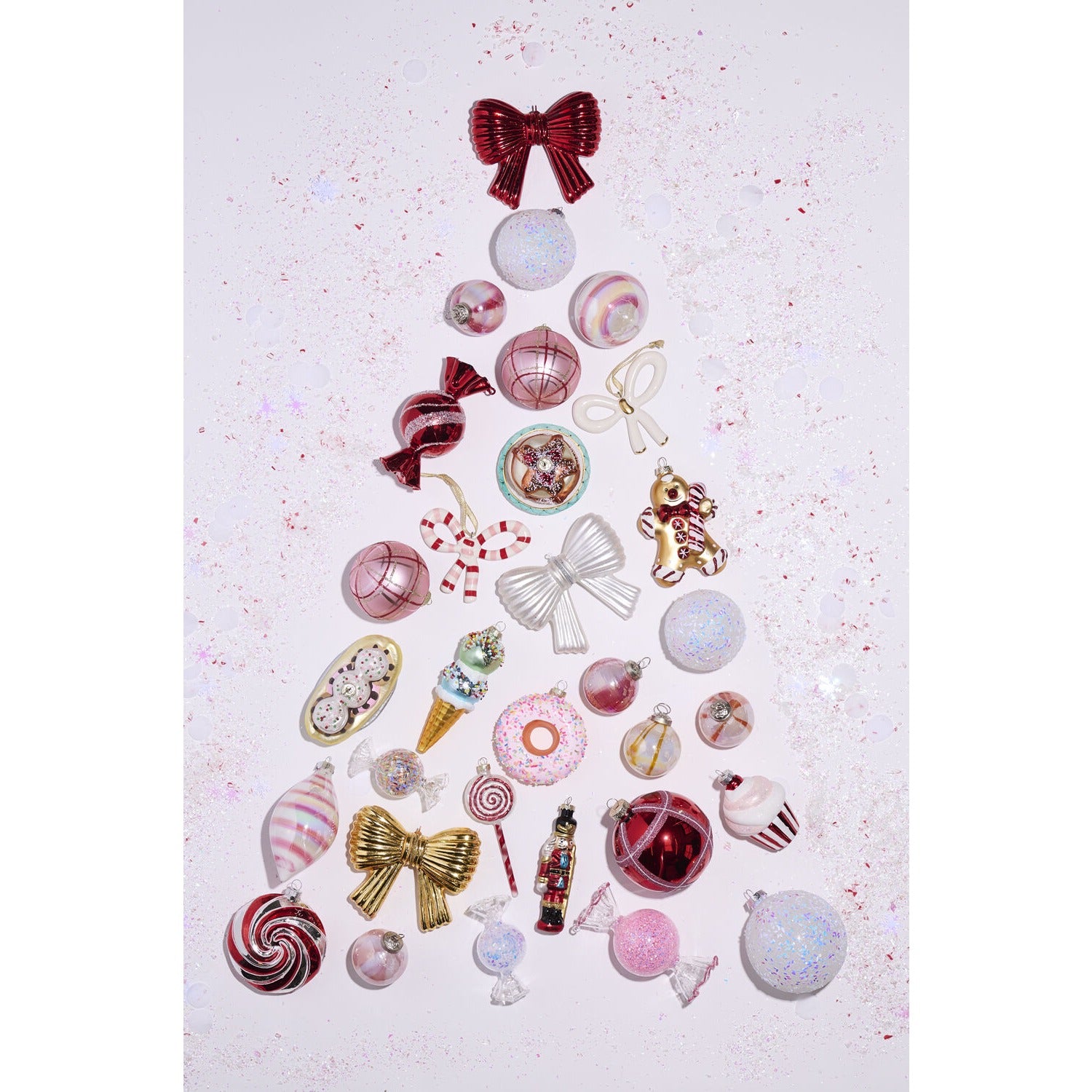 Metallic Bow Ornament - Set of 6