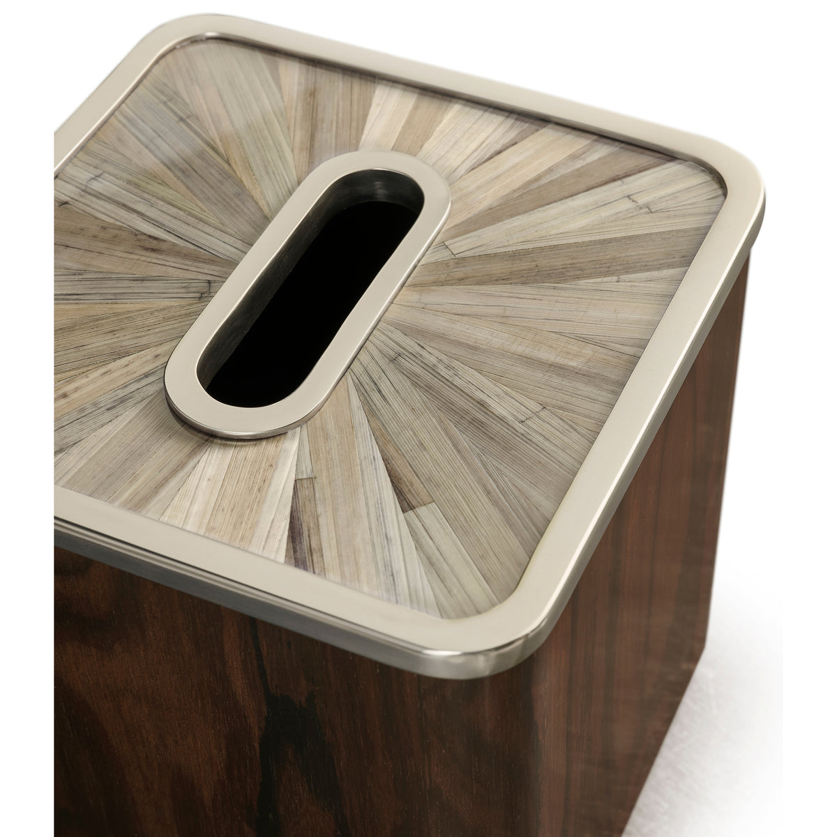 Terra Straw Marquetry Tissue Box, Square