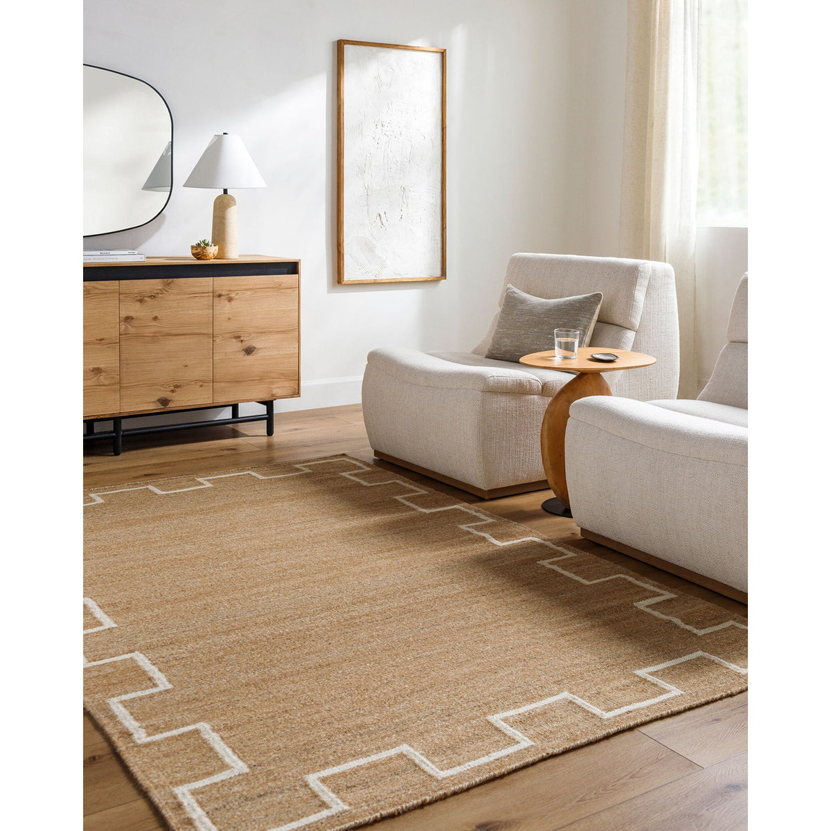 Battle Canoe Handmade Rug