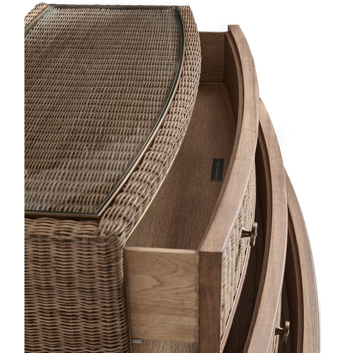 Palm Court Rattan Bow Front Chest